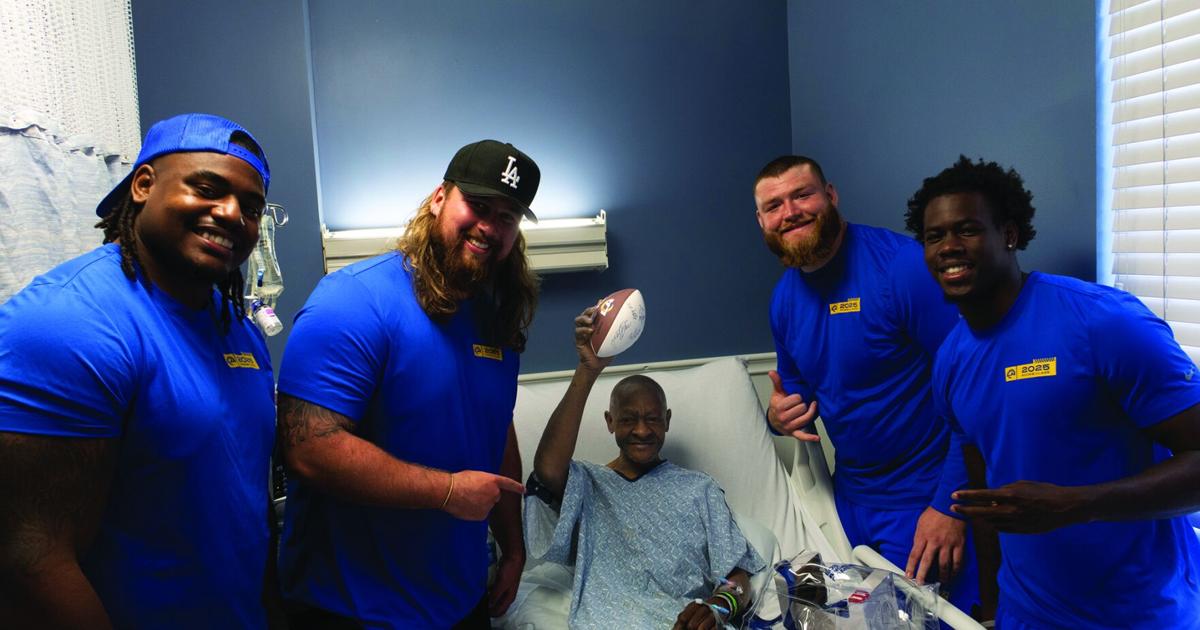 Bringing Cheer: Rams rookies visit Cedars-Sinai | Community