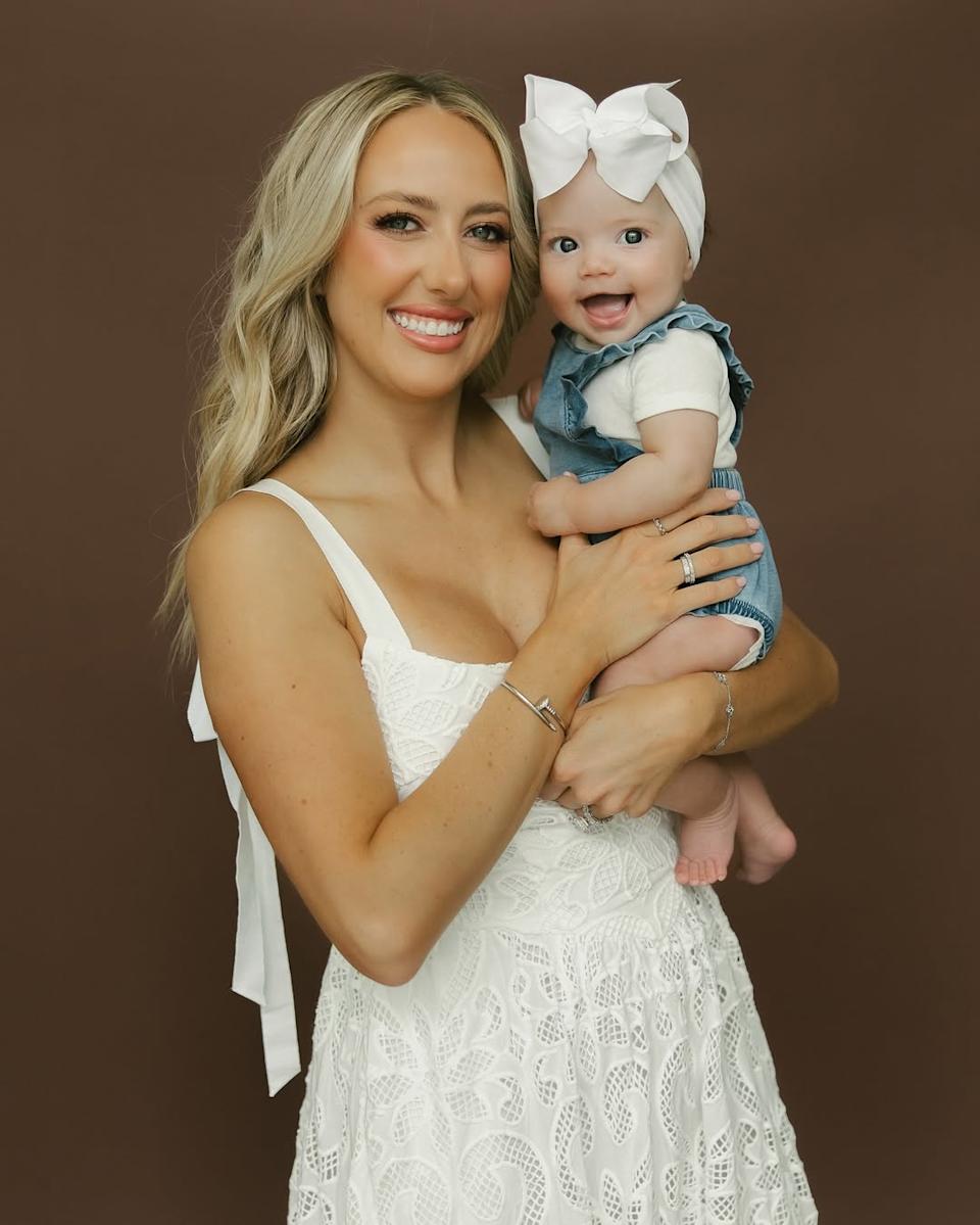 Brittany Mahomes and Patrick Mahomes revealed their youngest baby’s face in new family photos. Instagram/brittanymahomes