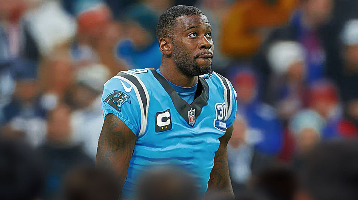 Kyle Pitts photoshopped in Panthers jersey