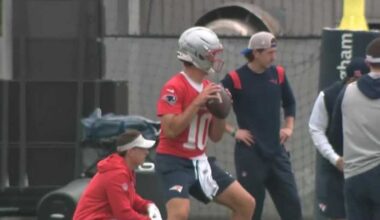 Patriots head coach Mike Vrabel leads first day of minicamp