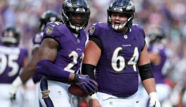 Tyler Linderbaum earns more praise and the Ravens' clock is ticking