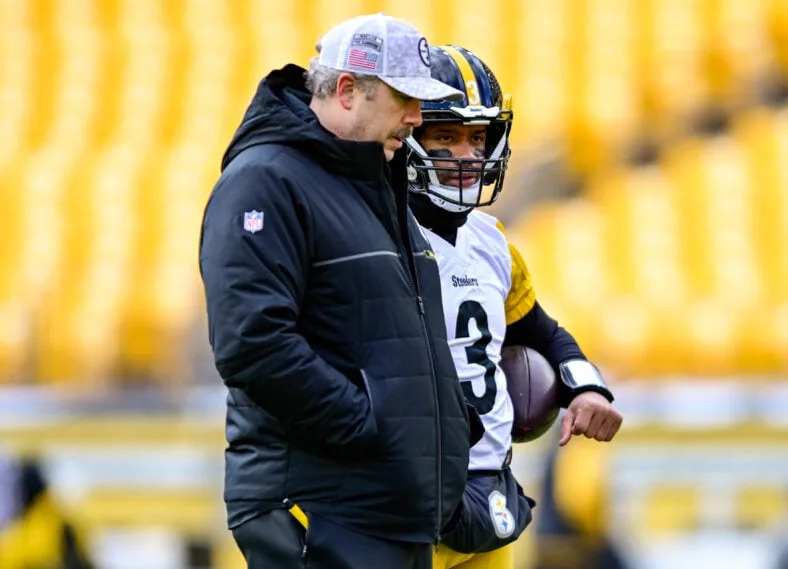 Steelers OC Arthur Smith & QB Russell Wilson