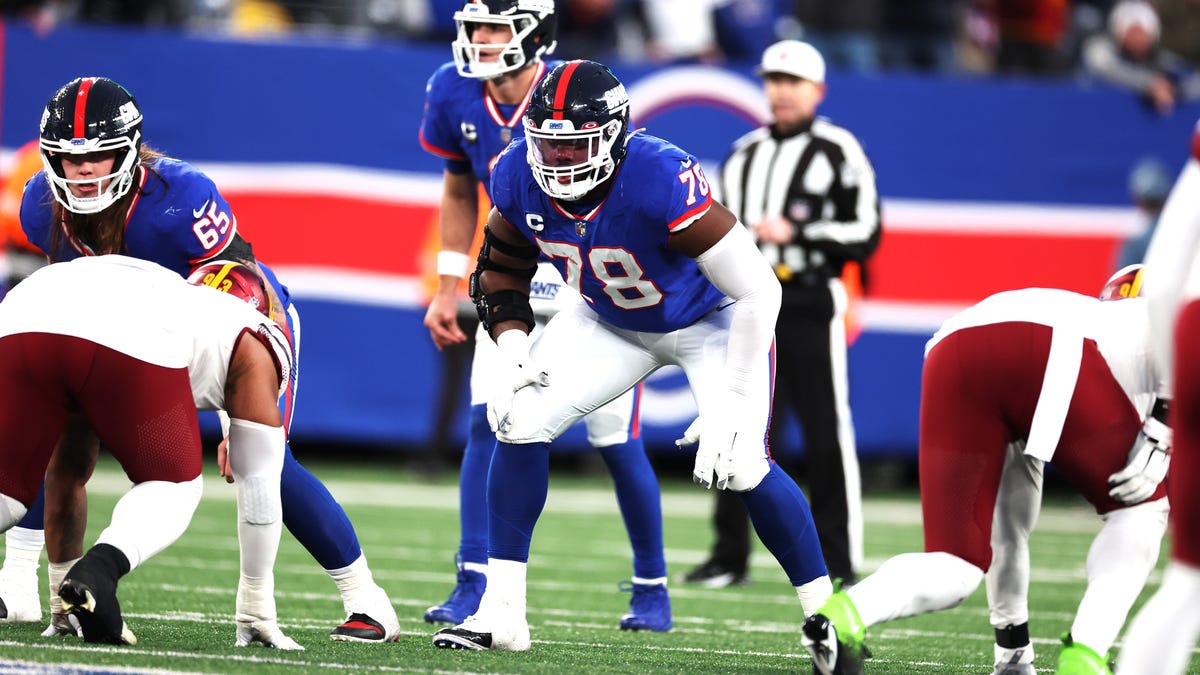 Where does Giants' Andrew Thomas rank among NFL's top 32 tackles?