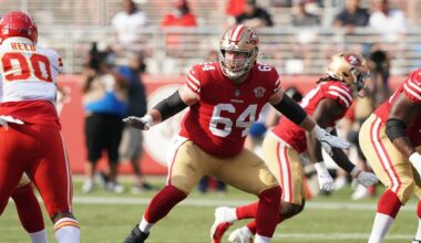 49ers center Jake Brendel receives tremendous respect from his coach