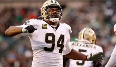 Who are the top 20 Saints franchise leaders in tackles for loss?
