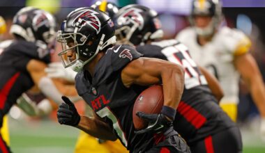 PFF grades for projected starting offense in 2025