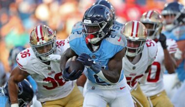 Where does the Titans' running back room rank heading into 2025?