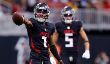 Atlanta Falcons receiving corps ranked outside of top 10 by PFF