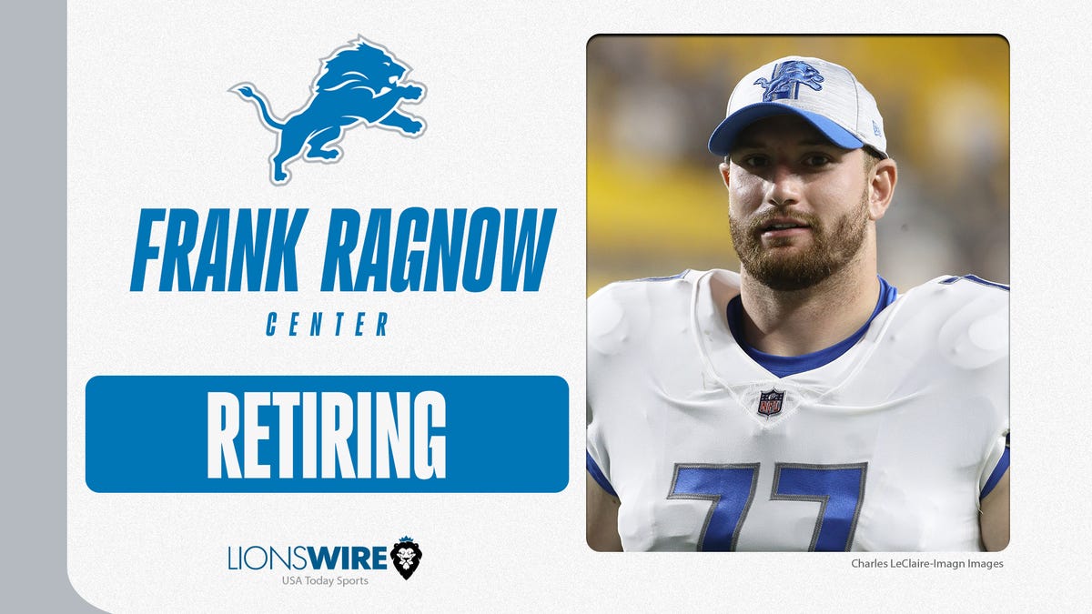 Frank Ragnow retirement impact on Detroit Lions salary cap