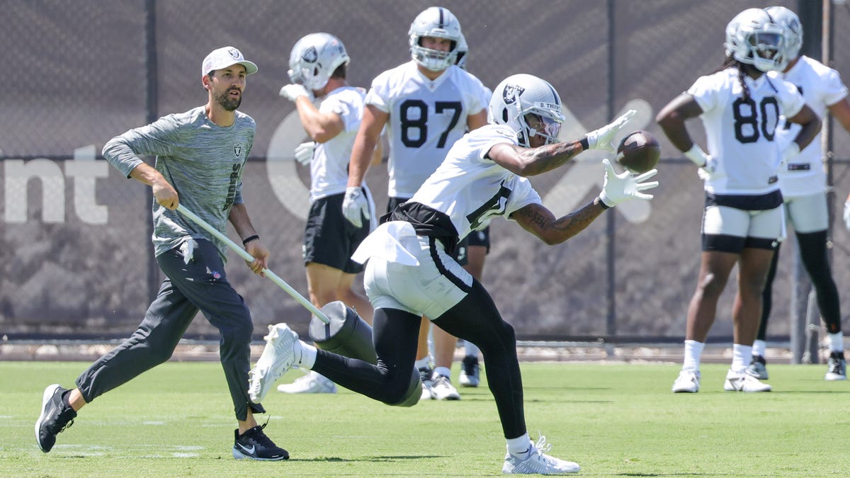 Raiders rookie WR Dont'e Thornton just lit up OTA's 'he's a baller'
