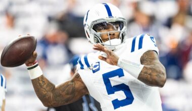 PFF grades for Colts' QBs including Anthony Richardson, Daniel Jones