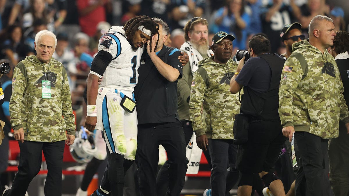 Former Panthers HC Matt Rhule reunites with franchise great Cam Newton