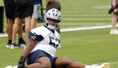 Cowboys rookie Tyler Booker striving to not be weak link on young OL