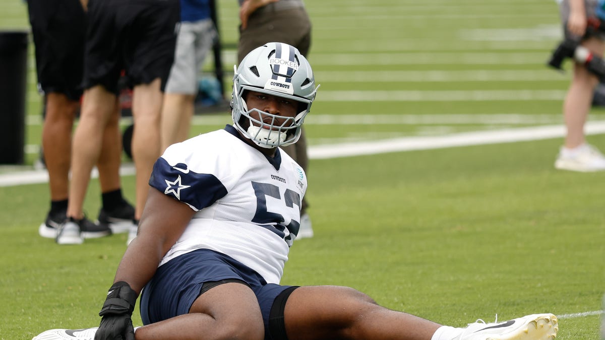 Cowboys rookie Tyler Booker striving to not be weak link on young OL