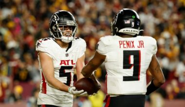 Michael Penix Jr. backs Atlanta Falcons' Drake London as top 10 WR