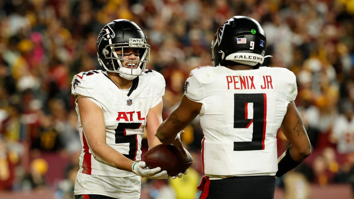 Michael Penix Jr. backs Atlanta Falcons' Drake London as top 10 WR