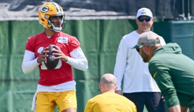 Bo Melton cross-trains at CB, WRs make noise