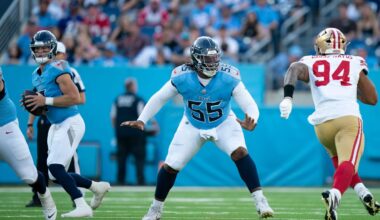 Titans' JC Latham named to PFF's All-Breakout Team for 2025
