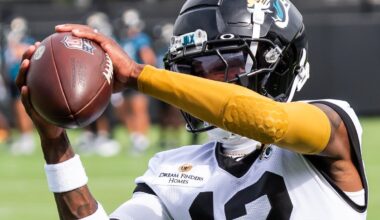 Photos of Jacksonville Jaguars' WR/CB Travis Hunter from minicamp - Jaguars Wire