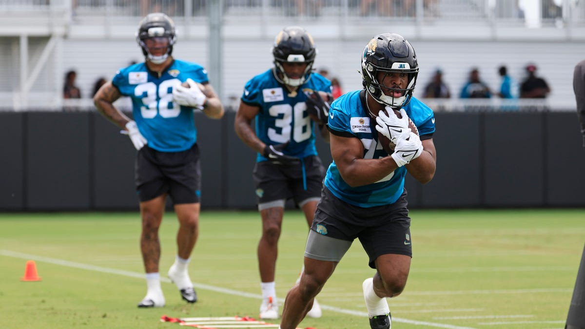 Trevor Lawrence on progress of Jaguars RBs Bhayshul Tuten, LeQuint Allen