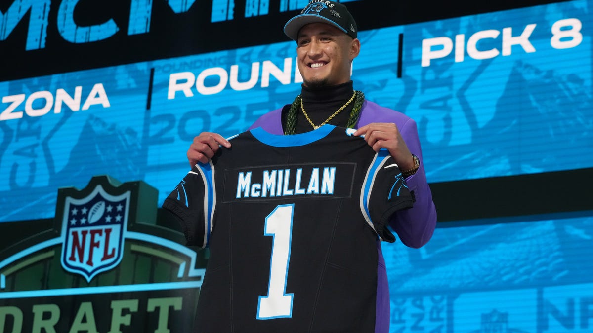'Super happy' Panthers drafted WR Tetairoa McMillan