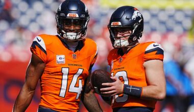 PFF ranks Bo Nix and Courtland Sutton as a bottom 10 duo