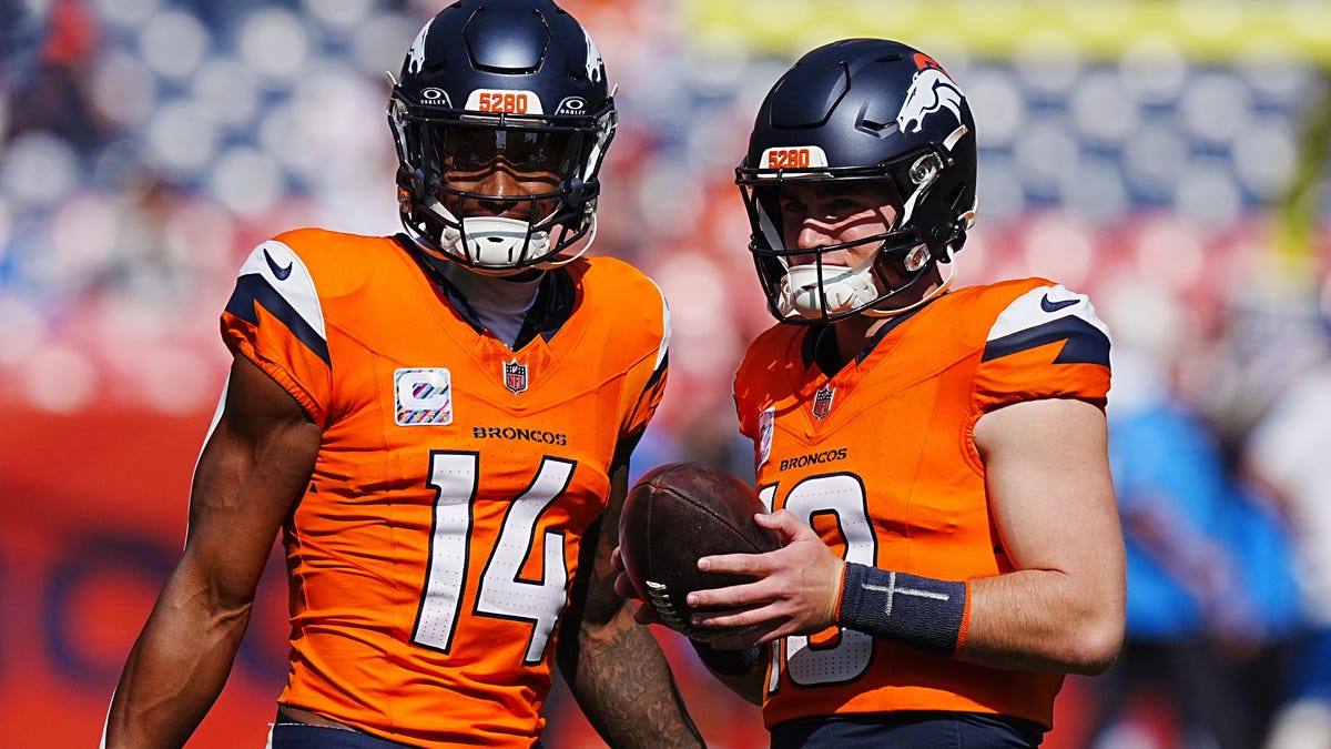 PFF ranks Bo Nix and Courtland Sutton as a bottom 10 duo