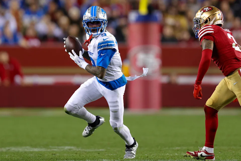 Detroit Lions wide receiver Jameson WilliamsSergio Estrada-Imagn Images