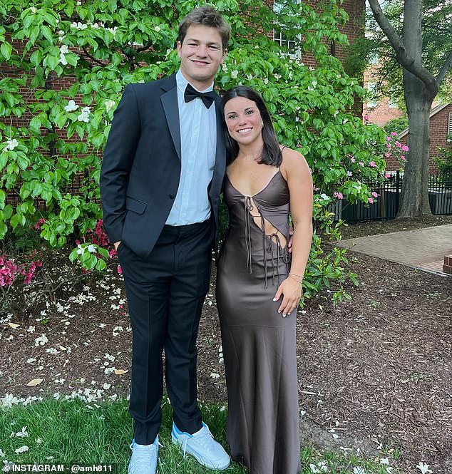 Maye popped the question in January, three months after their nine-year anniversary