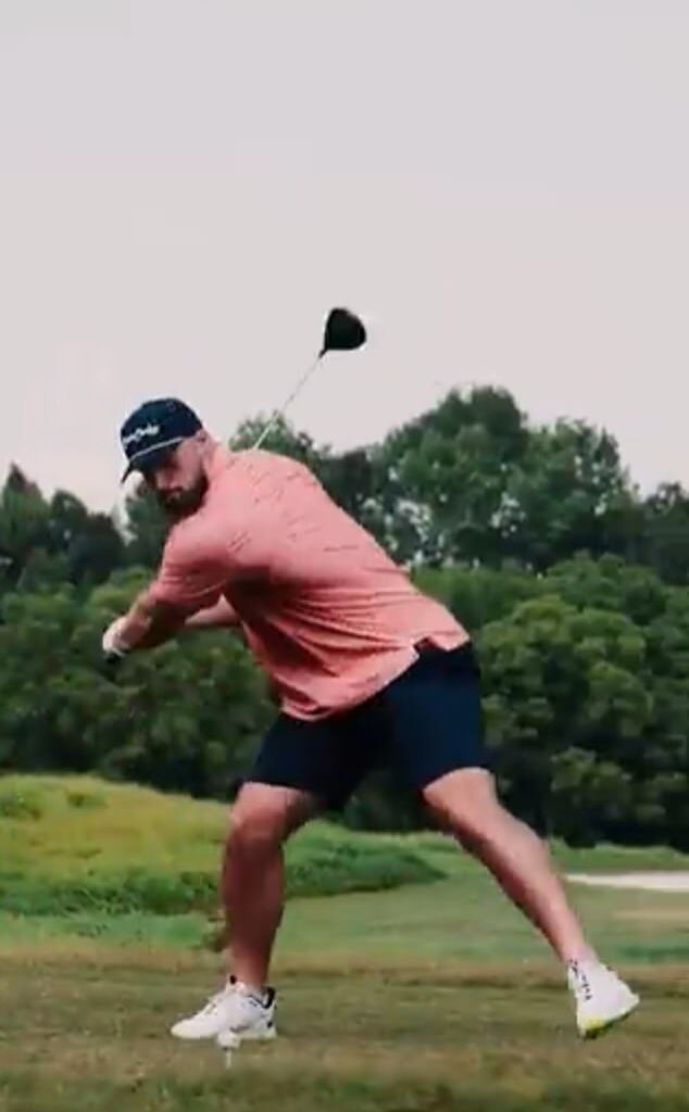 Cleveland Browns star Brenden Bates attempted to reenact the iconic Happy Gilmore golf shot