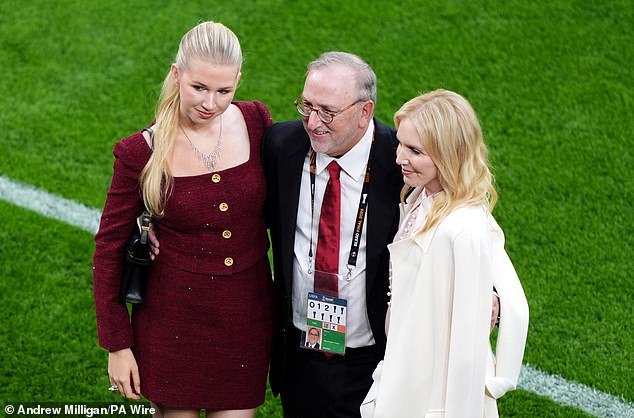 Edward Glazer (centre) attended last month's UEFA Europa League final defeat by Tottenham