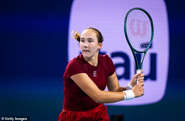 He will gain roughly 45% of the Miami Open, one of tennis' biggest tournaments outside of the Grand Slam quartet (Pictured is tennis star Mirra Andreeva at this year's event)