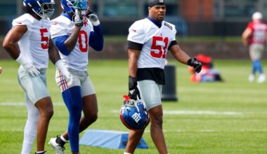 Fight cuts Giants' OTA practice short as Burns, Thibodeaux and more throw down