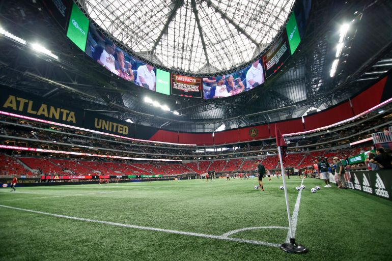 Mercedes-Benz Stadium.