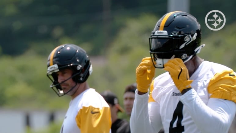 Steelers DK Metcalf Aaron Rodgers Pat Freiermuth