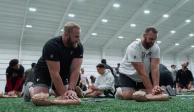 NFL’s Falcons mark CPR Week with Hands-Only CPR and AED training
