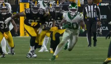 Breece Hall Steelers Jets Aaron Rodgers