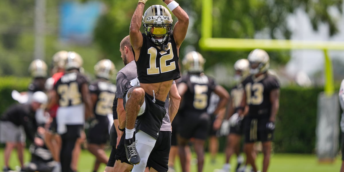 Saints receiver Chris Olave brushes off concussion concerns and laughs off trade talk
