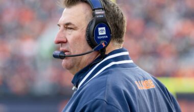 Illinois coach responds to QB's shots at Big Ten