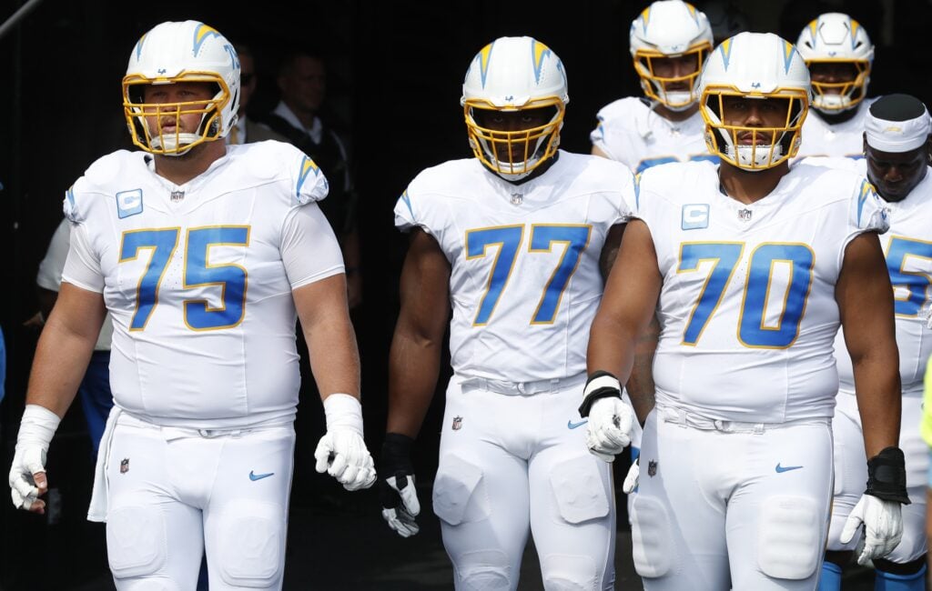 Chargers Zion Johnson Trade