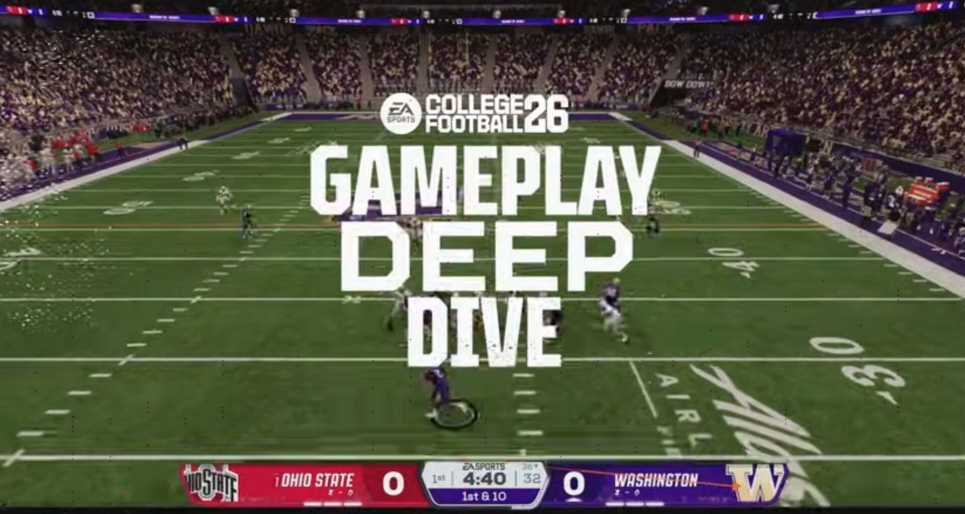 College Football 26 Gets its Own Deep Dive Trailer
