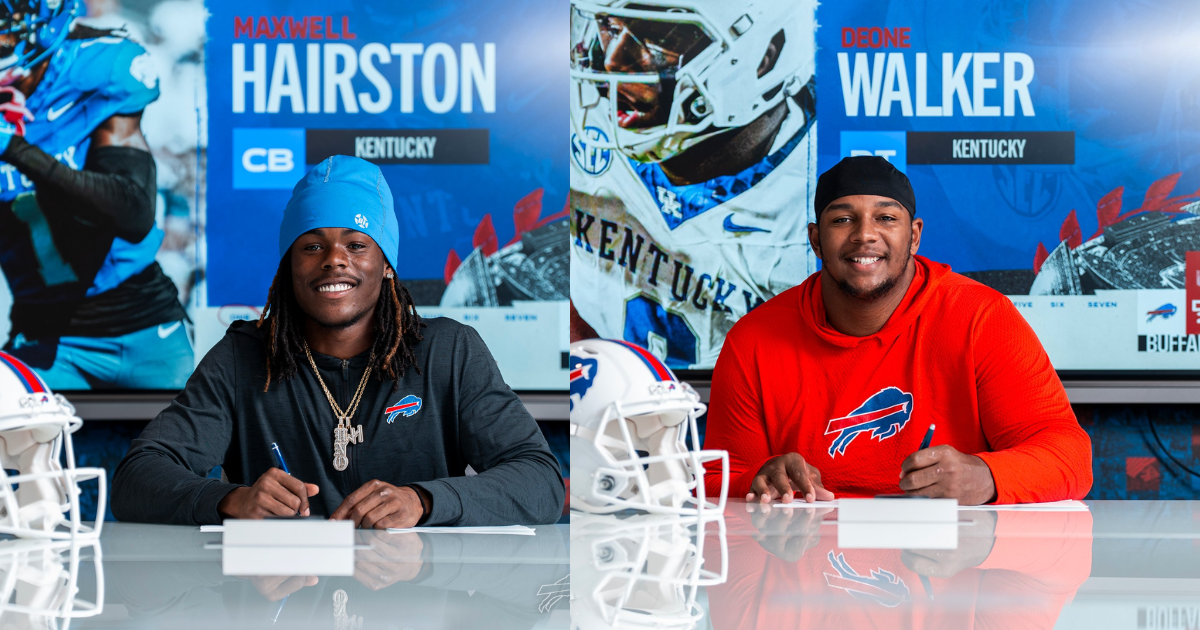 Photo of Cameron Miller (left) and Eric Wolford via UK Athletics