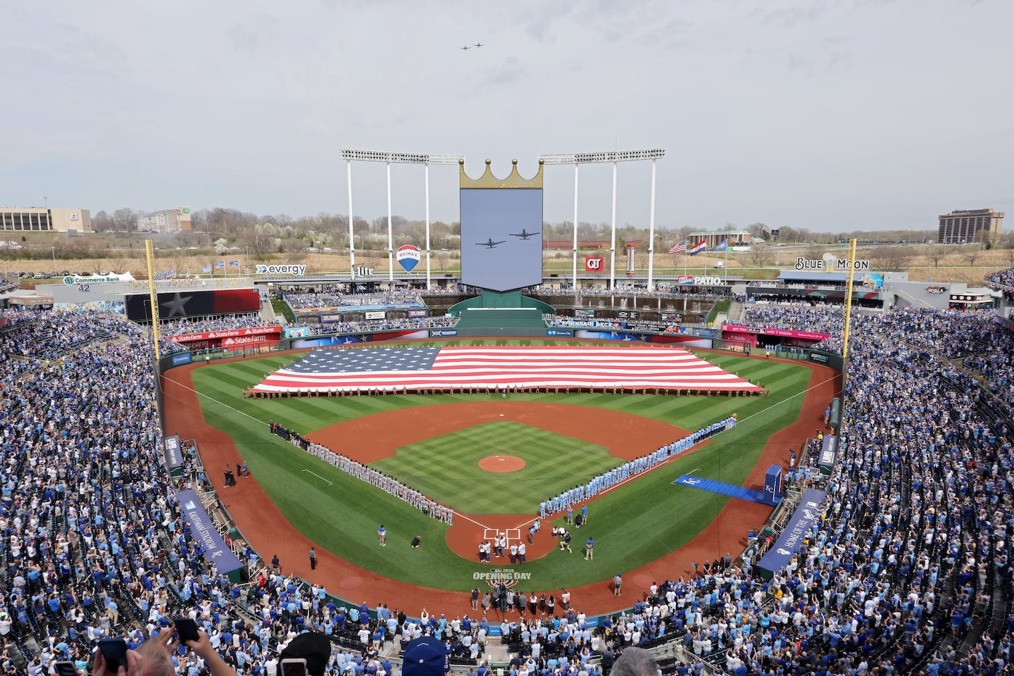 Kauffman Stadium is almost as old as Arrowhead, opening at the start of the 1973 season. 