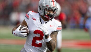 Emeka Egbuka - College Football Rankings - NCAA CFB DFS Lineup Picks - NFL Draft