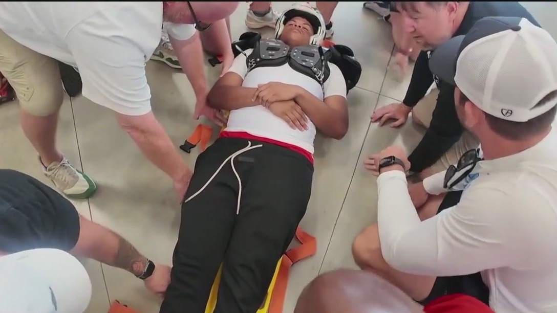 Football coaches learn spinal injury protocols