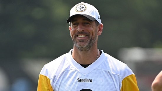 Aaron Rodgers joined the Pittsburgh Steelers this off-season(Getty Images via AFP)