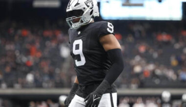 Las Vegas Raiders edge rusher Tyree Wilson, K