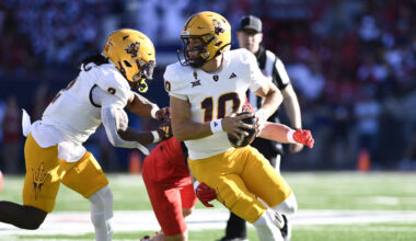 Sam Leavitt leads 2025 post-spring Big 12 QB rankings....