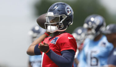 Cody Barton Tennesee Titans Cam Ward No. 1 NFL Draft pick...