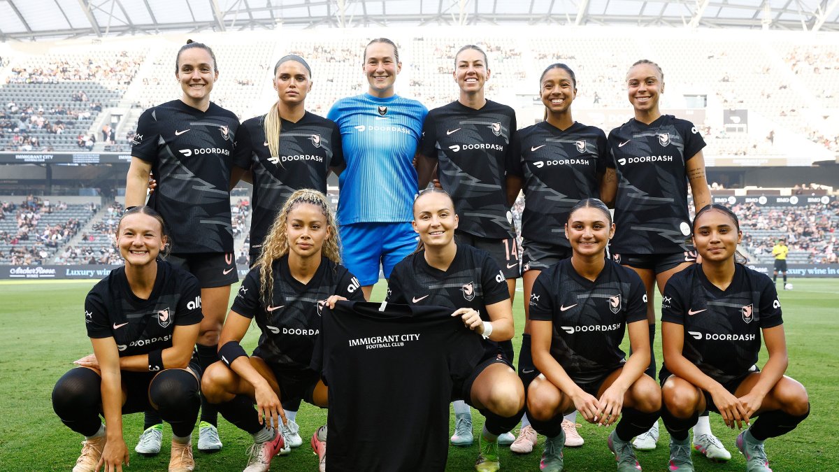 NWSL’s Angel City wears `Immigrant City Football Club’ T-shirts – NBC Los Angeles